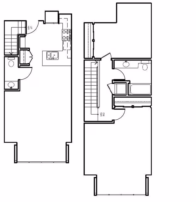 2 Bed 2 Bath + Den 1272 floor plan